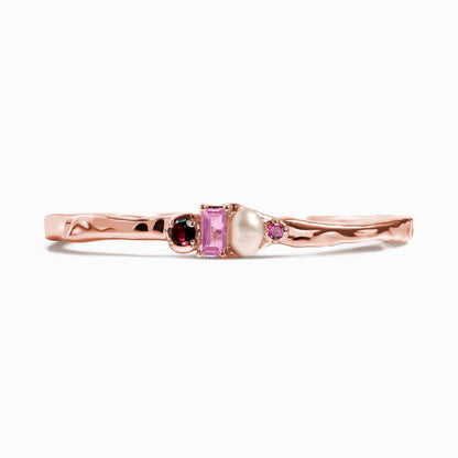 Rhodolite Garnet Pearl Cuff - Treasure