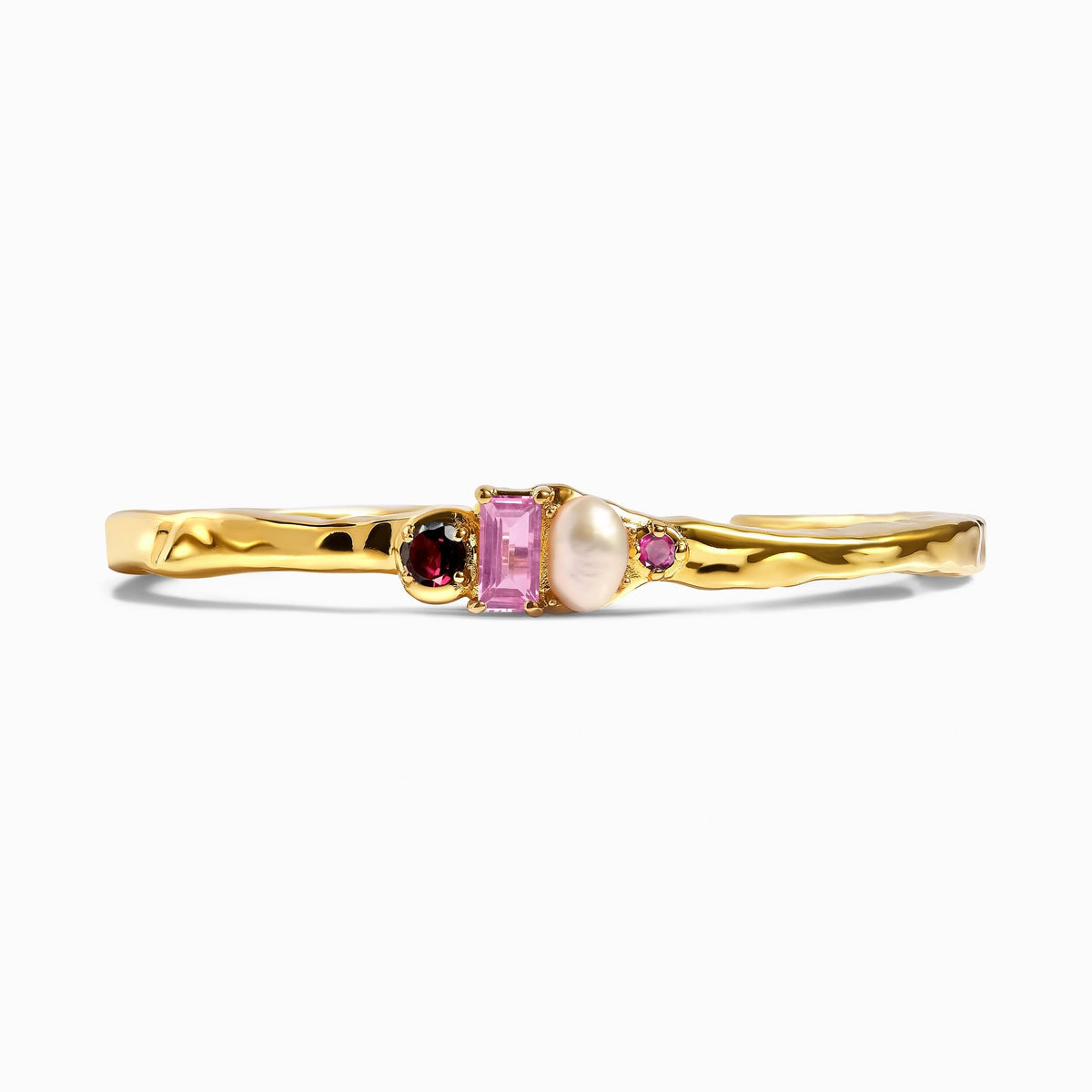 Rhodolite Garnet Pearl Cuff - Treasure