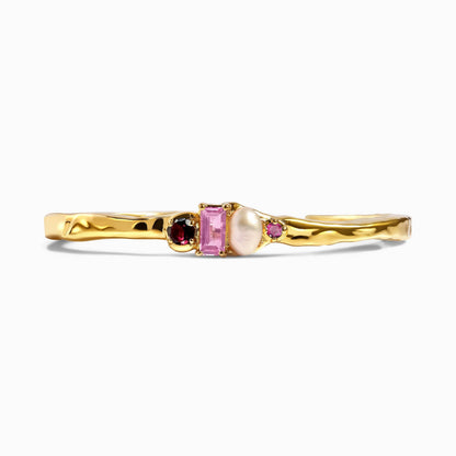 Rhodolite Garnet Pearl Cuff - Treasure