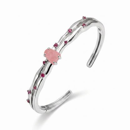 Rose Quartz Cuff - Flow