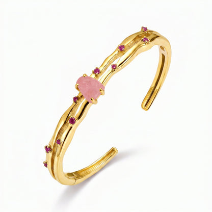 Rose Quartz Cuff - Flow