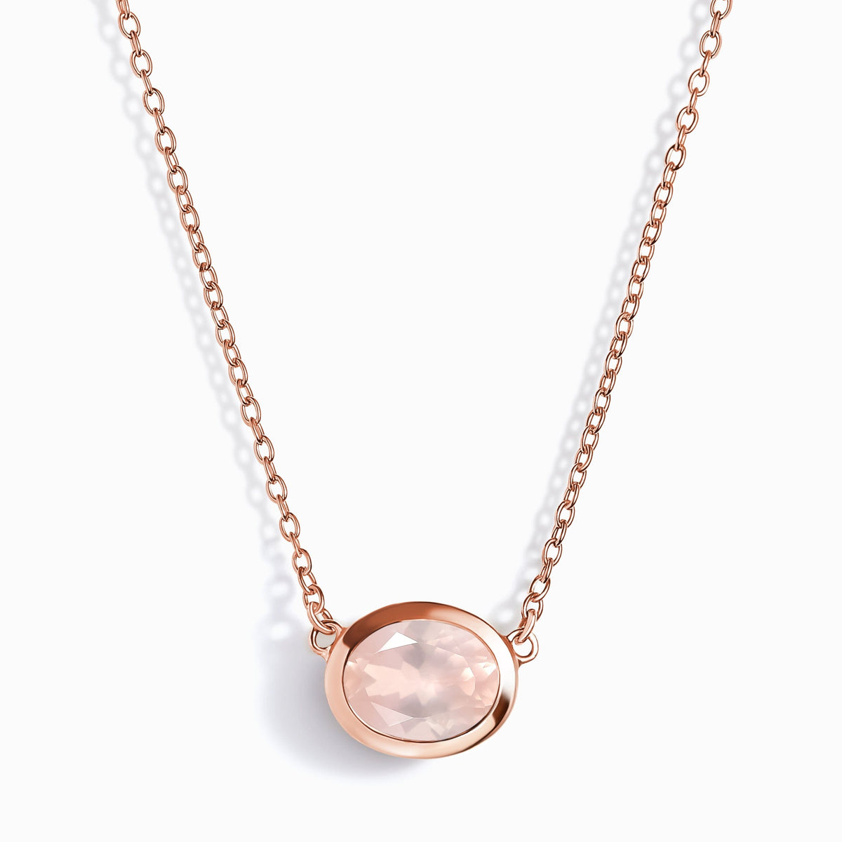 Rose Quartz Necklace - Skin-Touch