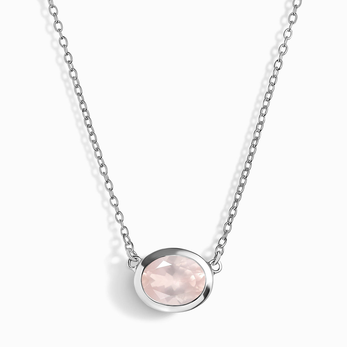 Rose Quartz Necklace - Skin-Touch