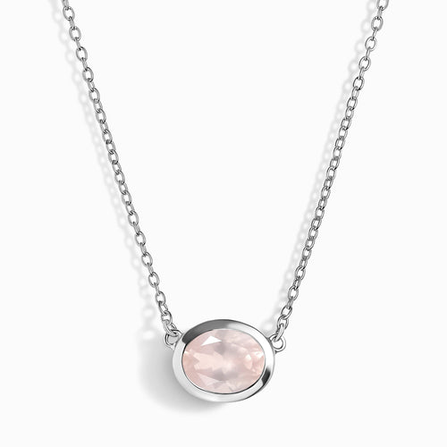 Rose Quartz Necklace - Skin-Touch
