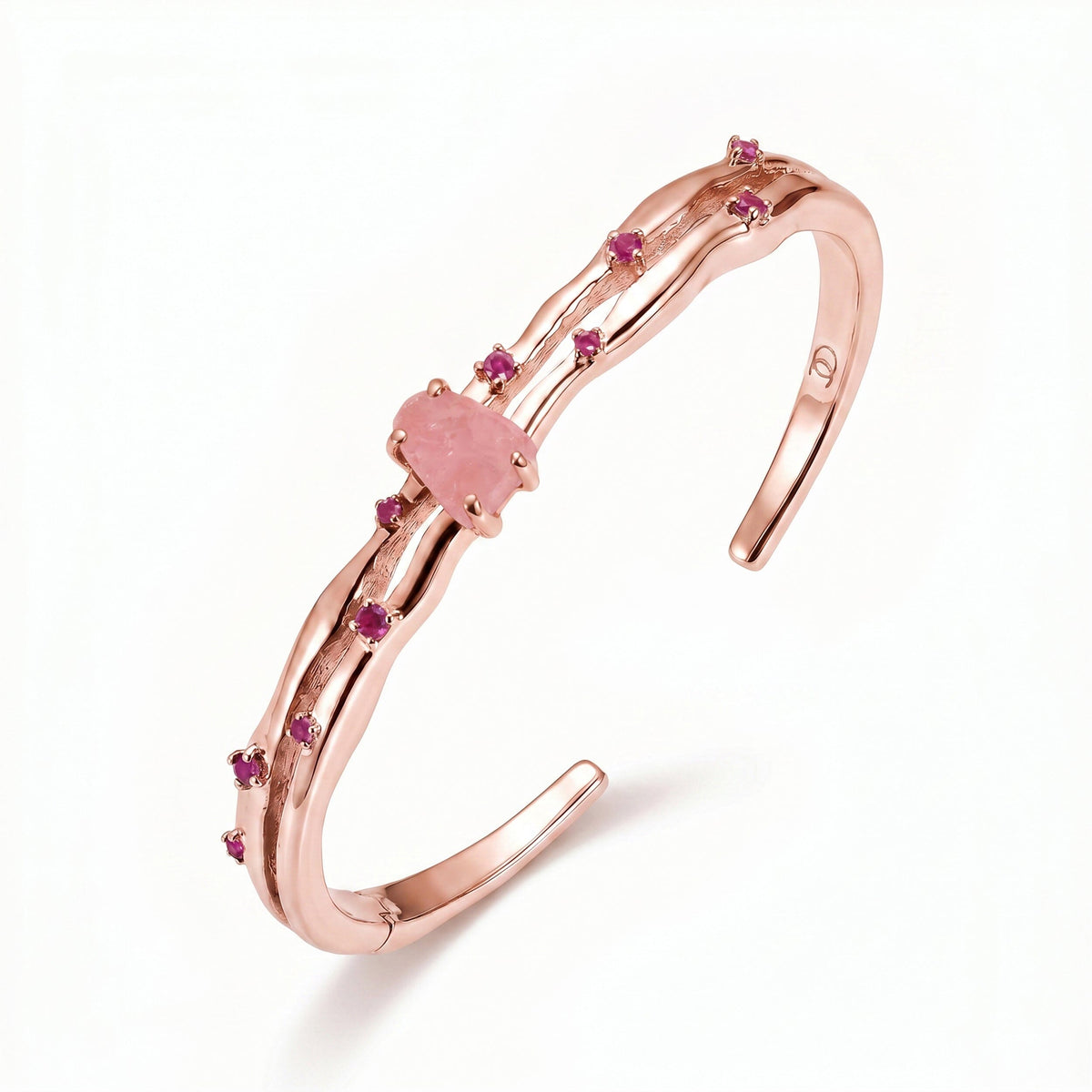 Rose Quartz Cuff - Flow