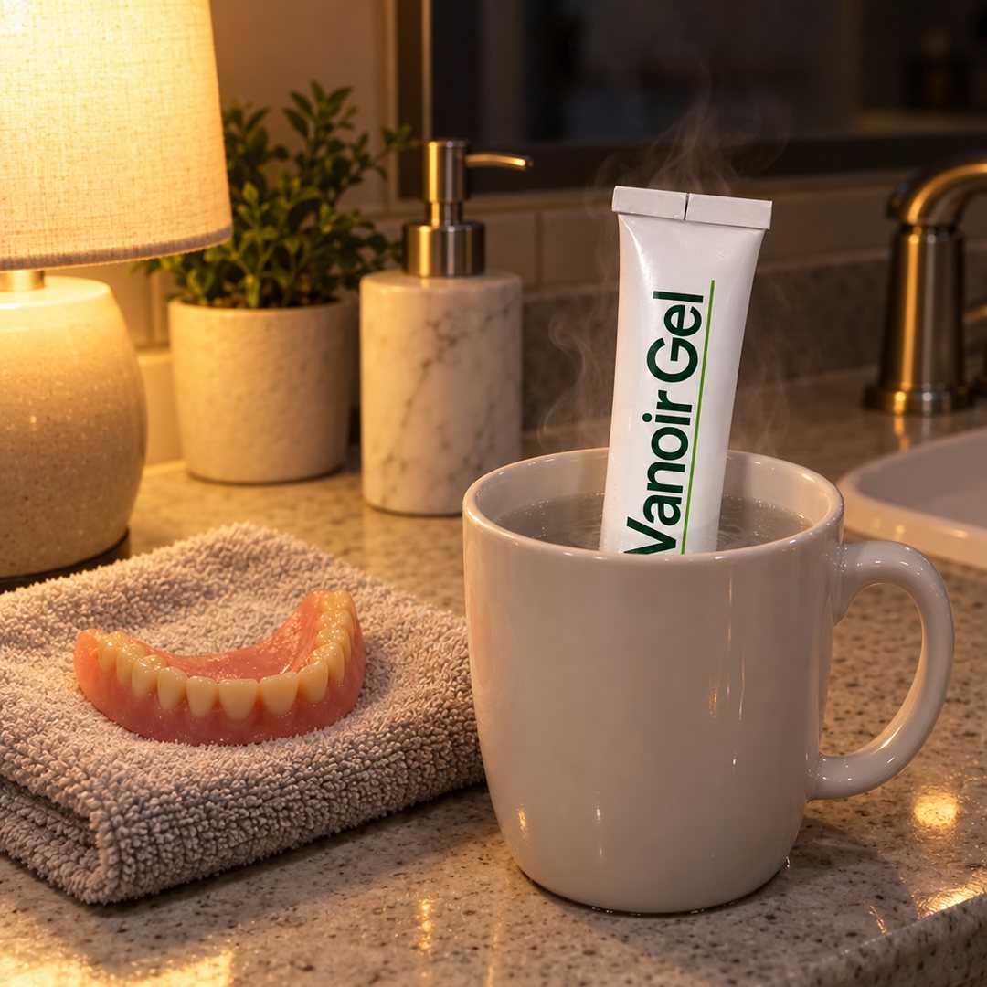 Warming the tube in a mug of hot water before the bead goes on