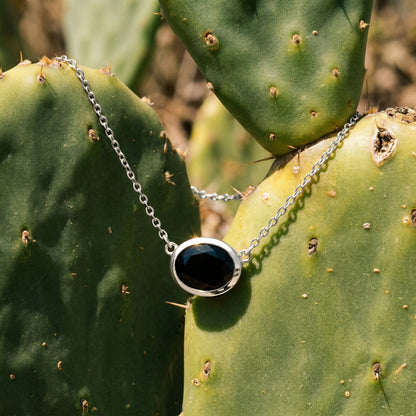 Black Obsidian Necklace - Skin-Touch