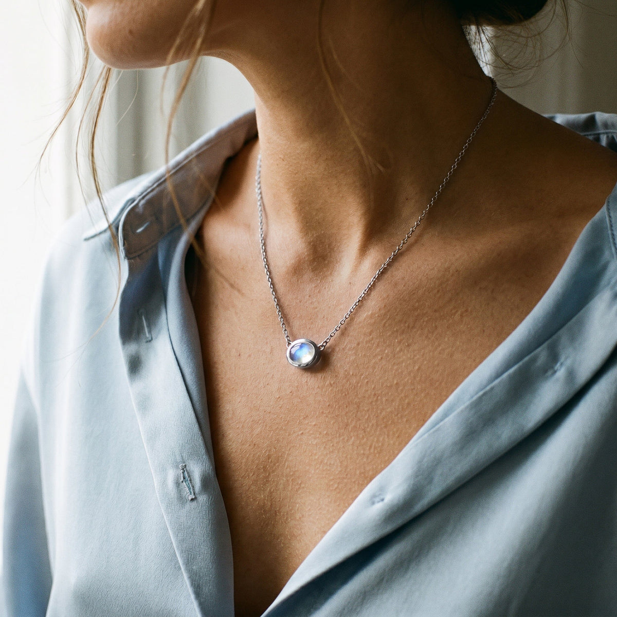 Moonstone Necklace - Skin-Touch